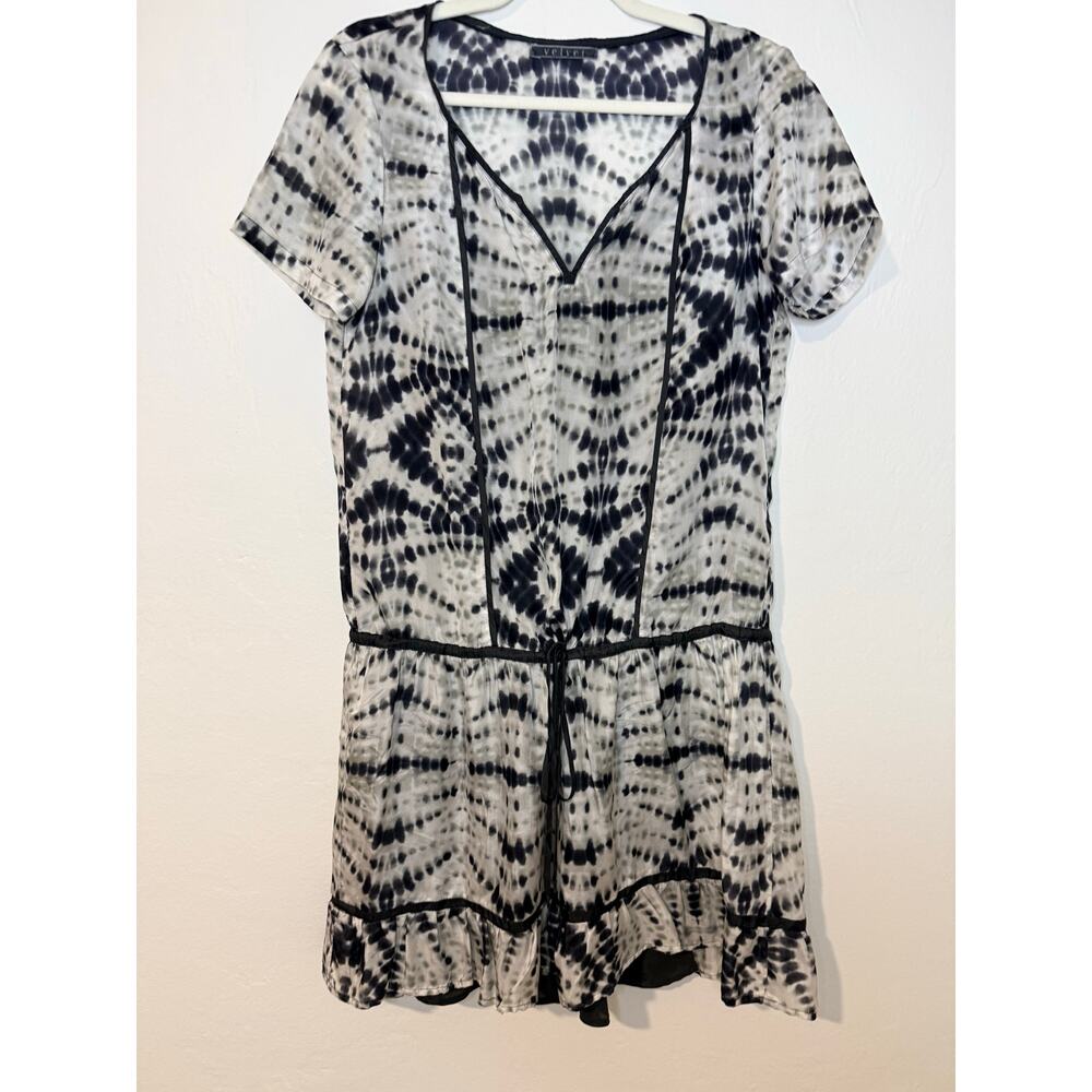 Velvet by Graham & Spencer Silk Tie-Dye Mini Dress | Size M